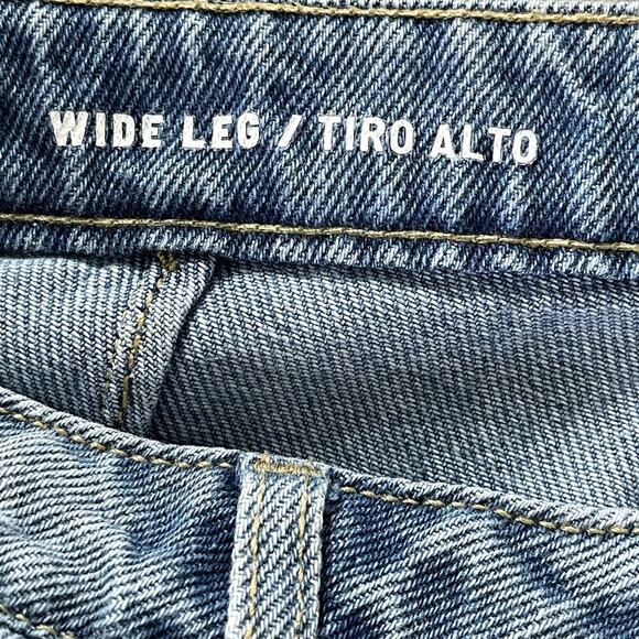 SEVEN.SEVEN DO GOOD SIDE SLIT WIDE LEG DENIM JEAN SIZE 4 - Picture 10 of 12